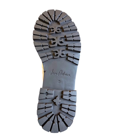 Sam Edelman Tully Lug Sole Loafers Chai Latte Patent Leather Women 5.5  NWB - Picture 6 of 13